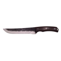 Cutit japonez , lucrat manual, Hunter Pride, 30.5 cm, maro, teaca piele