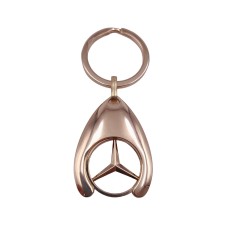 Breloc de chei   Gold Mercedes, 7.5 cm, metal, auriu