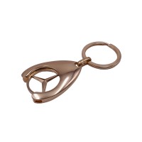 Breloc de chei   Gold Mercedes, 7.5 cm, metal, auriu