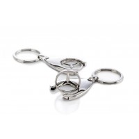 Breloc de chei   Silver Mercedes, 7.5 cm, metal, argintiu