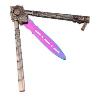 Briceag de antrenament Spider Queen, 23 cm, multicolor, cutie lemn