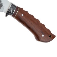 Cutit de vanatoare   Mountain Stag , argintiu, 27.5 cm, teaca textila inclusa