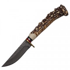 Cutit de vanatoare The Goat Knife, 21 cm, bej, husa piele ecologica Cutit de vanatoare The Goat Knife, 21 cm, bej, husa piele ecologica