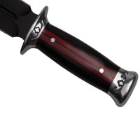 Cutit de vanatoare   Widow Blade, 30 cm, negru, teaca inclusa