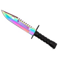 Cutit de vanatoare   Rainbow Rambo, 32.5 cm, multicolor, teaca inclusa