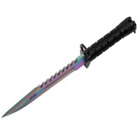 Cutit de vanatoare   Rainbow Rambo, 32.5 cm, multicolor, teaca inclusa
