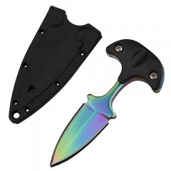 Cutit tactic de camping , Rainbow Valley, 7.5 cm, multicolor, teaca inclusa