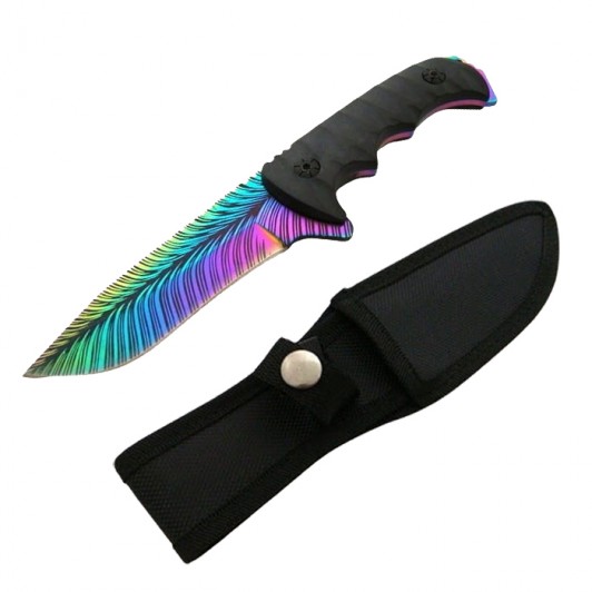 Cutit de vanatoare Safari Mix, 23 cm, multicolor, teaca inclusa Cutit de vanatoare Safari Mix, 23 cm, multicolor, teaca inclusa