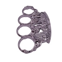 Rozeta de autoaparare   , model Skull Crushing, 0.5 cm, argintiu