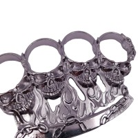 Rozeta de autoaparare   , model Skull Crushing, 0.5 cm, argintiu