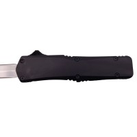 Mini briceag automat de vanatoare Futuristic Blade, metalic, 13 cm, negru Mini briceag automat de vanatoare Futuristic Blade, metalic, 13 cm, negru