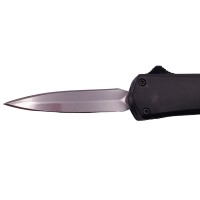 Mini briceag automat de vanatoare Futuristic Blade, metalic, 13 cm, negru Mini briceag automat de vanatoare Futuristic Blade, metalic, 13 cm, negru