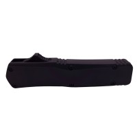 Mini briceag automat de vanatoare Futuristic Blade, metalic, 13 cm, negru Mini briceag automat de vanatoare Futuristic Blade, metalic, 13 cm, negru