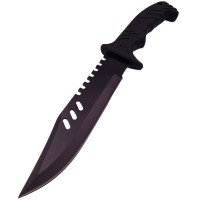 Cutit de vanatoare Tactical Rambo, 32 cm, negru, teaca inclusa Cutit de vanatoare Tactical Rambo, 32 cm, negru, teaca inclusa
