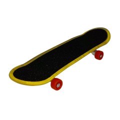 Mini Skateboard   , Fingerboard Light, LED, 9.5 cm, negru