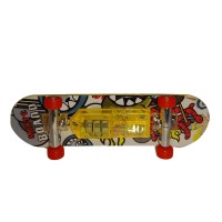 Mini Skateboard , Fingerboard Light, LED, 9.5 cm, negru Mini Skateboard , Fingerboard Light, LED, 9.5 cm, negru