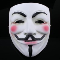 Masca   , Anonymous Vendetta, plastic, marime universala, alba