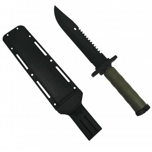 Cutit de vanatoare Jungle Helper, negru, 34.5 cm, teaca inclusa Cutit de vanatoare Jungle Helper, negru, 34.5 cm, teaca inclusa