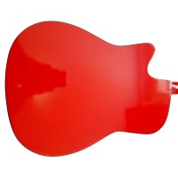 Chitara clasica din lemn, Red Raven, 95 cm, model Cutaway, rosie, corzi incluse Chitara clasica din lemn, Red Raven, 95 cm, model Cutaway, rosie, corzi incluse