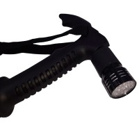 Baston trekking extensibil , Ol Helper, aluminiu, lampa LED, 110 cm, negru
