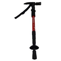 Baston trekking extensibil , Ol Helper, aluminiu, lampa LED, 110 cm, rosu