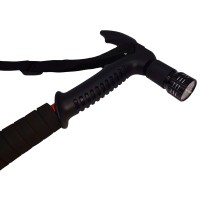 Baston trekking extensibil , Ol Helper, aluminiu, lampa LED, 110 cm, rosu