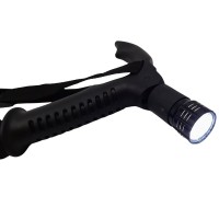 Baston trekking extensibil , Ol Helper, aluminiu, lampa LED, 110 cm, rosu