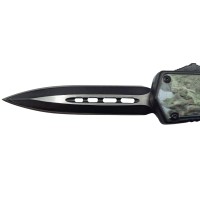 Briceag automat de vanatoare   Wolf Blood, metalic, 22 cm, negru
