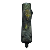 Briceag automat de vanatoare   Wolf Blood, metalic, 22 cm, negru