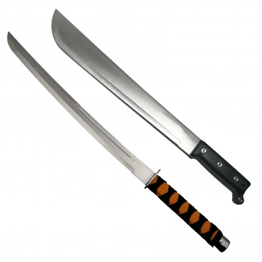 Set de vanatoare DEPOX®, sabie Ninja Path si Maceta Pirates Blade, otel inoxidabil, multicolor Set de vanatoare DEPOX®, sabie Ninja Path si Maceta Pirates Blade, otel inoxidabil, multicolor