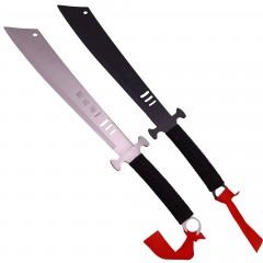 Set doua macete de vanatoare  , Asian Level, 57 cm, otel inoxidabil, teaca inclusa