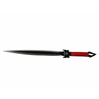 Set vanatoare sabie si set trei cutite aruncat, otel inoxidabil, negru Set vanatoare sabie si set trei cutite aruncat, otel inoxidabil, negru