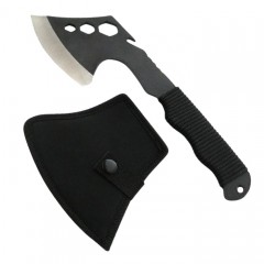 Topor Little Viking, otel inoxidabil, negru, 26 cm, teaca inclusa Topor Little Viking, otel inoxidabil, negru, 26 cm, teaca inclusa