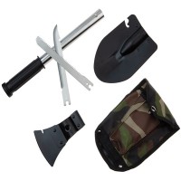 Lopata multifunctionala , High Society, 8 in 1, otel inoxidabil, 51 cm, negru