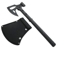 Topor Unleashed Viking, otel inoxidabil, negru, 42 cm, teaca inclusa