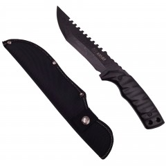 Cutit de vanatoare Hazard Blade, negru 31 cm, teaca inclusa Cutit de vanatoare Hazard Blade, negru 31 cm, teaca inclusa
