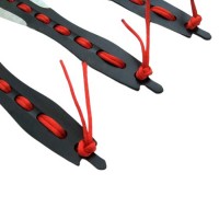 Set trei cutite de aruncat  , Anarchy Blades, otel inoxidabil, negru, 19 cm, teaca inclus