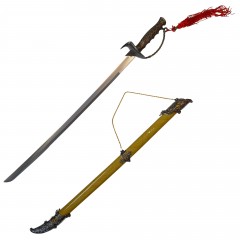 Sabie decorativa   , panoplie, French Swan, argintiu, aluminiu, 82 cm, teaca inclusa