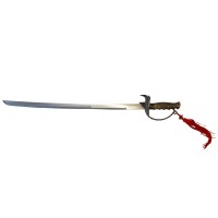 Sabie decorativa   , panoplie, French Swan, argintiu, aluminiu, 82 cm, teaca inclusa