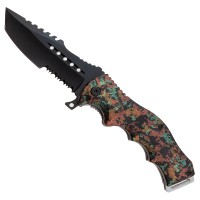 Briceag de vanatoare Military Press, 21.5 cm, otel inoxidabil, multicolor Briceag de vanatoare Military Press, 21.5 cm, otel inoxidabil, multicolor