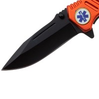 Briceag de vanatoare Medical Rescue, 20.5 cm, otel inoxidabil, portocaliu Briceag de vanatoare Medical Rescue, 20.5 cm, otel inoxidabil, portocaliu