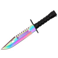 Cutit de vanatoare   Rainbow Spirit, multicolor, 32.5 cm, teaca inclusa