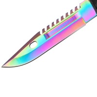Cutit de vanatoare Rainbow Spirit, multicolor, 32.5 cm, teaca inclusa Cutit de vanatoare Rainbow Spirit, multicolor, 32.5 cm, teaca inclusa