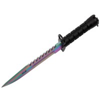 Cutit de vanatoare Rainbow Spirit, multicolor, 32.5 cm, teaca inclusa Cutit de vanatoare Rainbow Spirit, multicolor, 32.5 cm, teaca inclusa