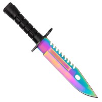 Cutit de vanatoare Rainbow Spirit, multicolor, 32.5 cm, teaca inclusa Cutit de vanatoare Rainbow Spirit, multicolor, 32.5 cm, teaca inclusa