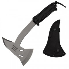 Topor Wrath Of Scotland, otel inoxidabil, gri, 33 cm, teaca inclusa Topor Wrath Of Scotland, otel inoxidabil, gri, 33 cm, teaca inclusa