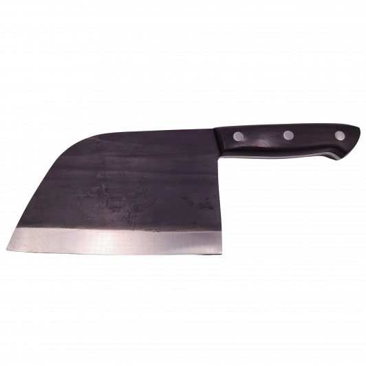 Cutit tip satar , lucrat manual, Chef Choice, 29.5 cm, otel inoxidabil, 480 g, negru