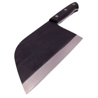 Cutit tip satar , lucrat manual, Chef Choice, 29.5 cm, otel inoxidabil, 480 g, negru