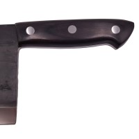 Cutit tip satar , lucrat manual, Chef Choice, 29.5 cm, otel inoxidabil, 480 g, negru