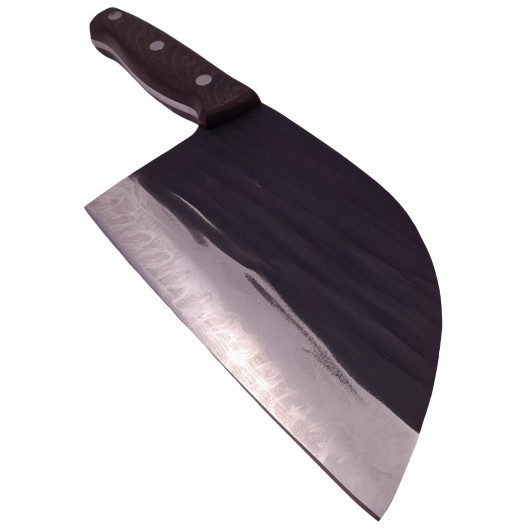 Cutitul bucatarului , lucrat manual, Chef Helper, 29.5 cm, otel inoxidabil, 680 g, negru